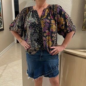 Johnny Was 100% Silk Blouse